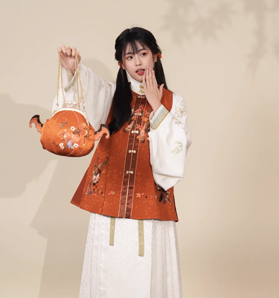 Crossbody Bag for Hanfu & Cheongsam - Spooky Pumpkin