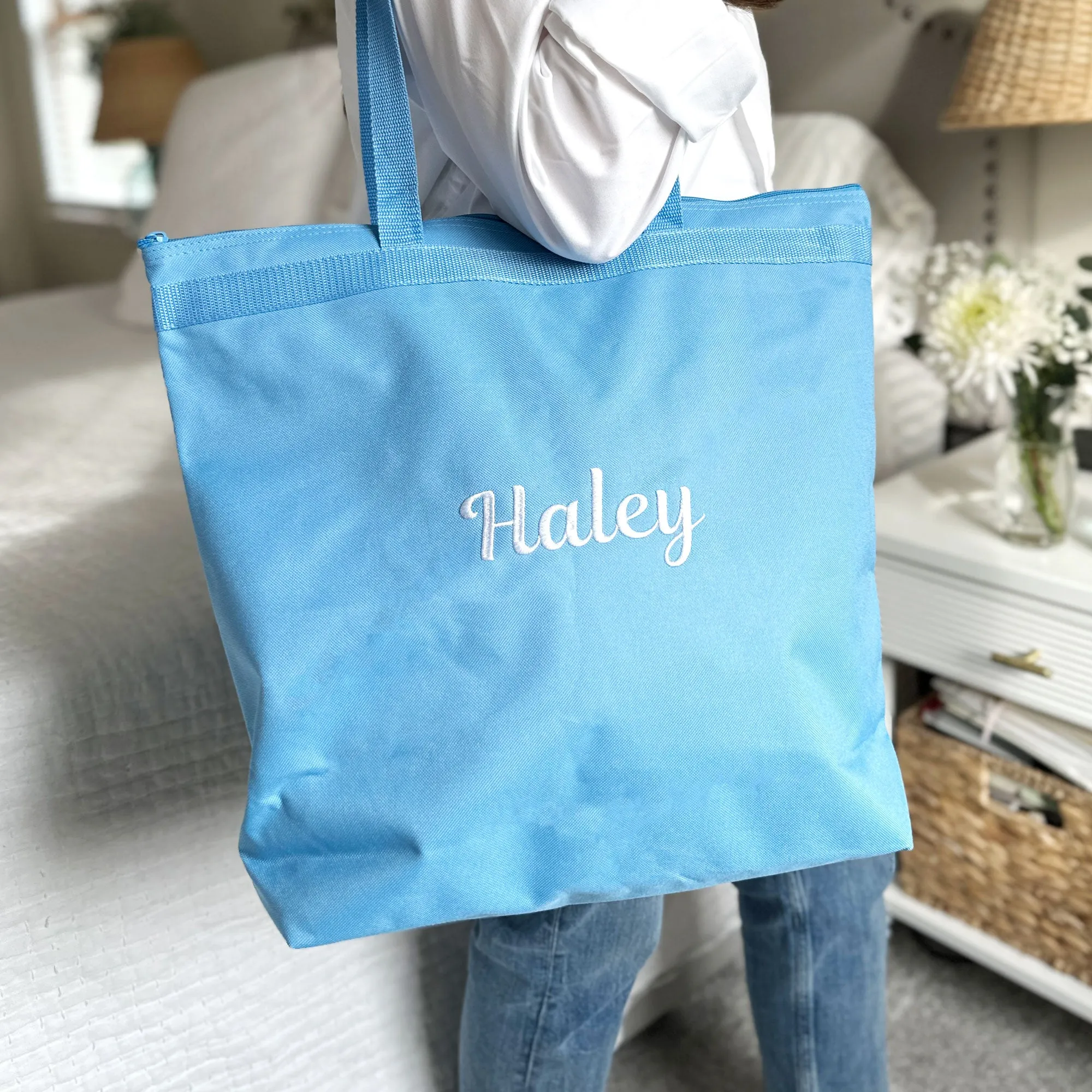 Custom Embroidered Bridesmaid Tote Bag