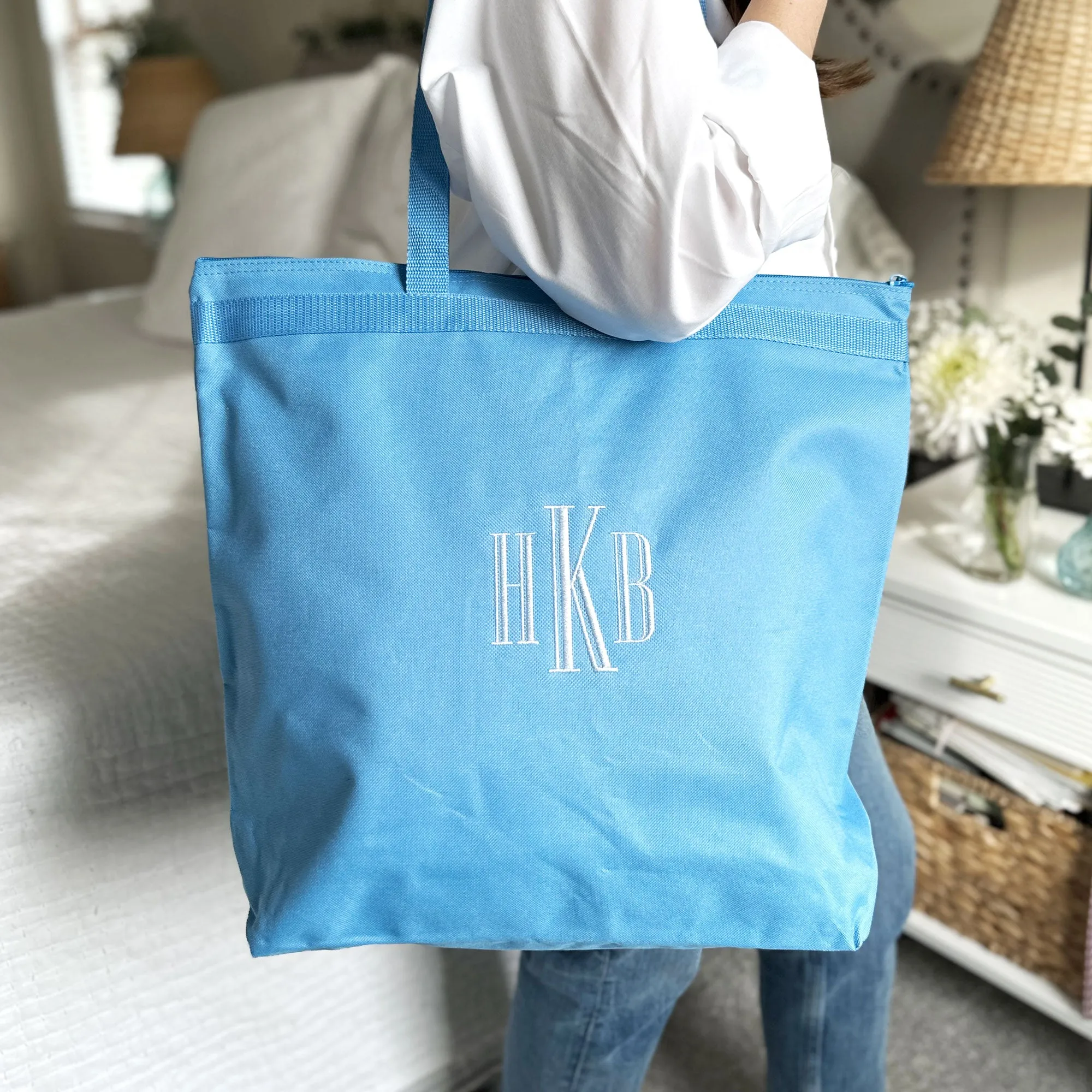 Custom Embroidered Bridesmaid Tote Bag