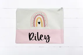 Custom pencil pouch rainbow Bag for Girls