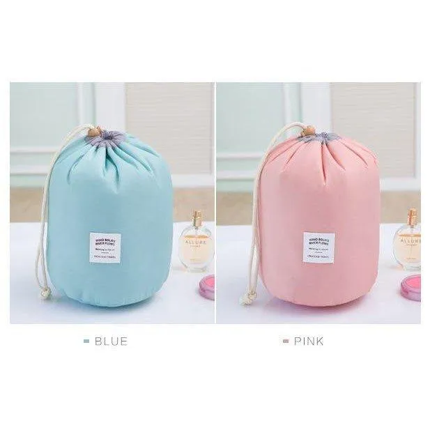 Cylinder Cosmetic Bag Multifunctional Large Capacity Storage Bag Cosmetic Bag Travel Storage Bag Drawstring Pocket Toilet Bag NP-H7TGG-902