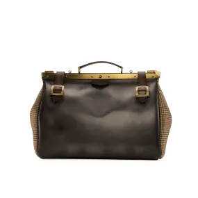 DapperFam Luxe Men's Doctor Bag in Tweed Sartorial