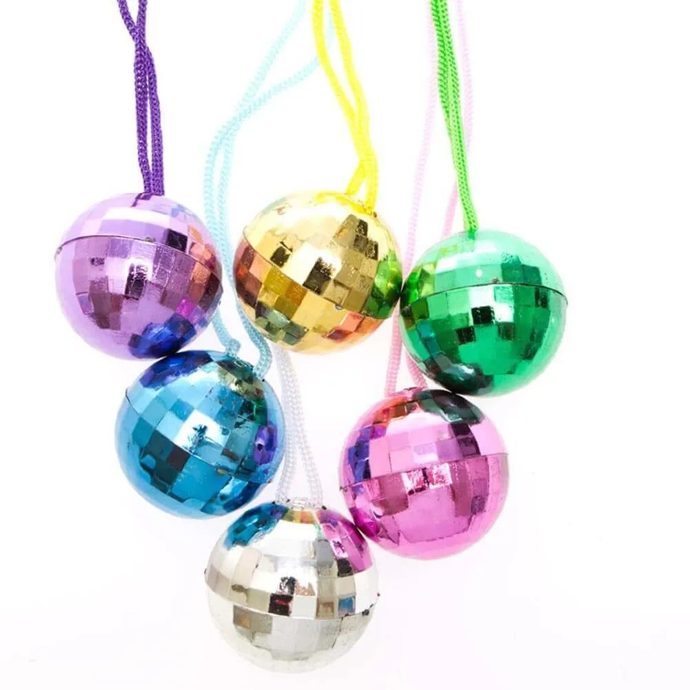 Disco Ball Necklace (12 Pack)