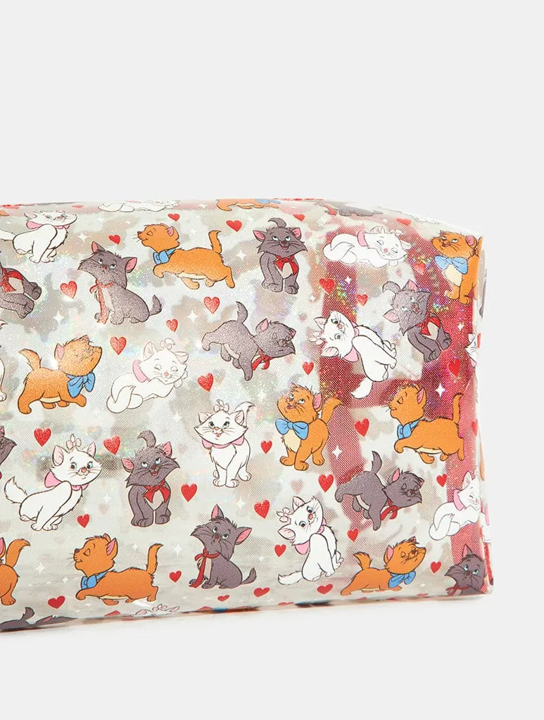 Disney Aristocats Ditsy Heart Makeup Bag