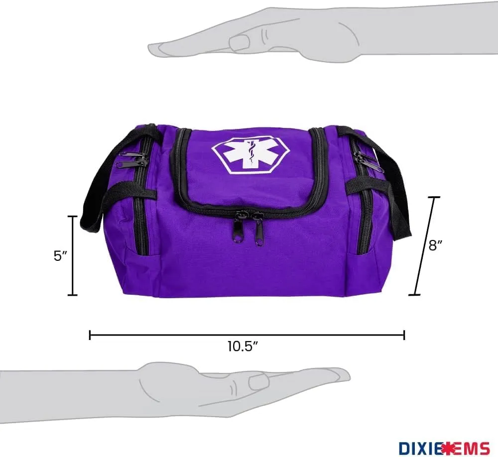 Dixie EMS Dixigear Empty First Responder II Bag 10.5" x 5" x 8" – Purple