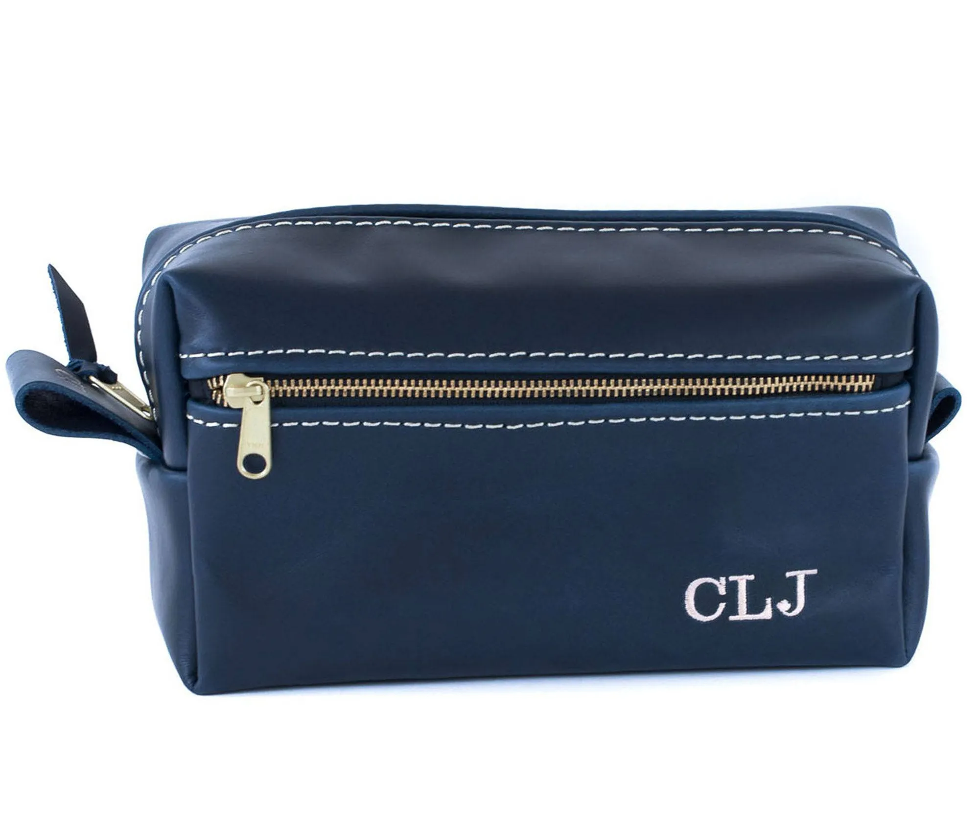 Double Zipper Toiletry Bag by Lifetime Leather Co