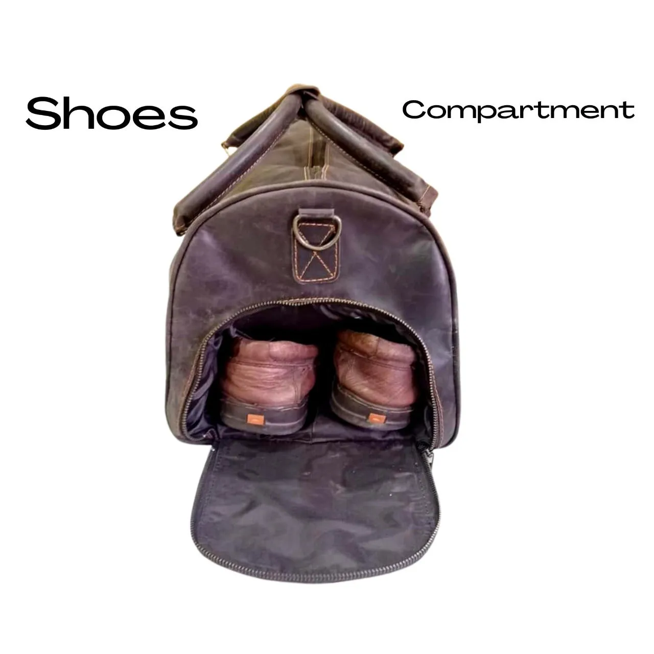 Duffel Bag with Shoe Compartment