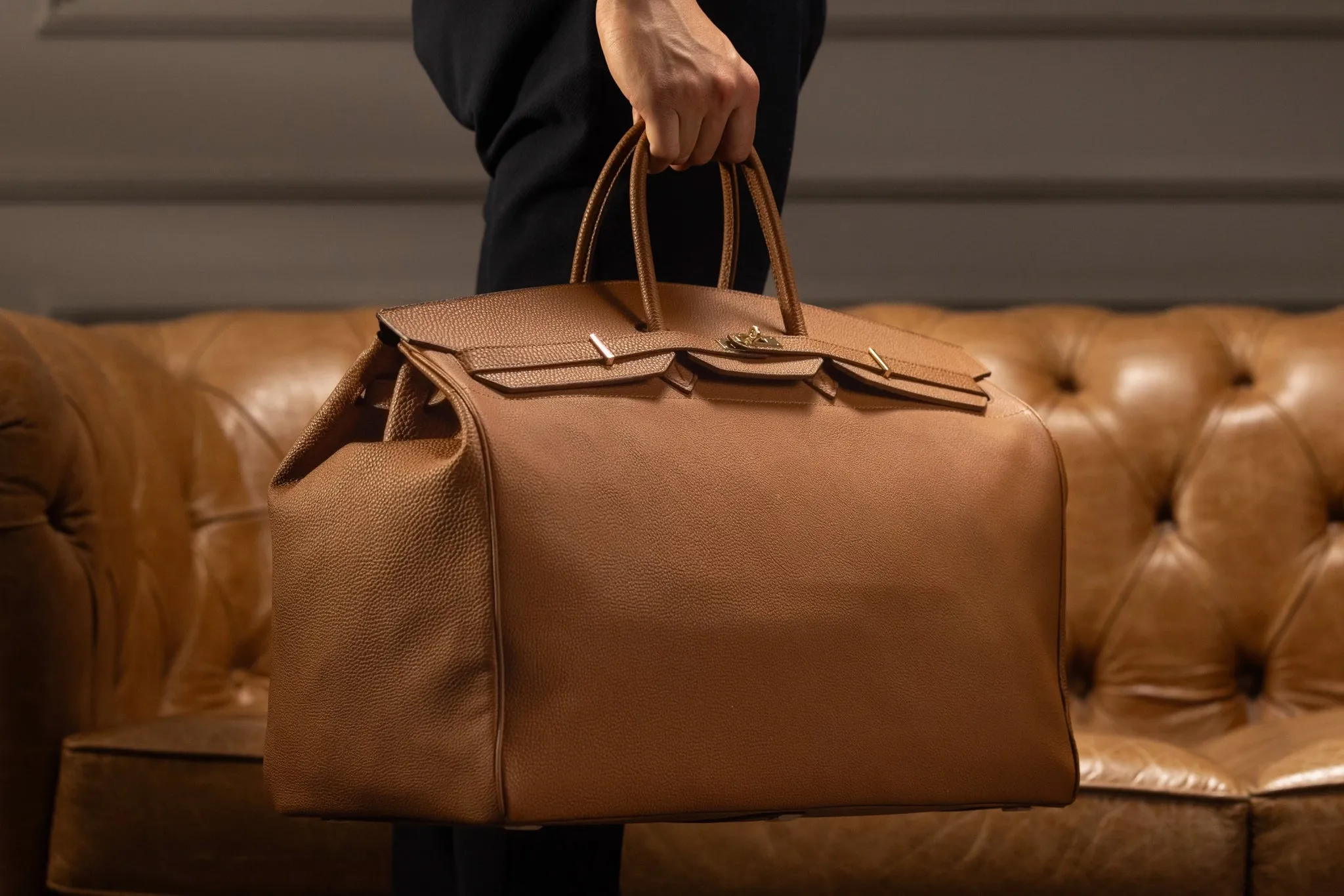 Duffle Bag - Togo Camel