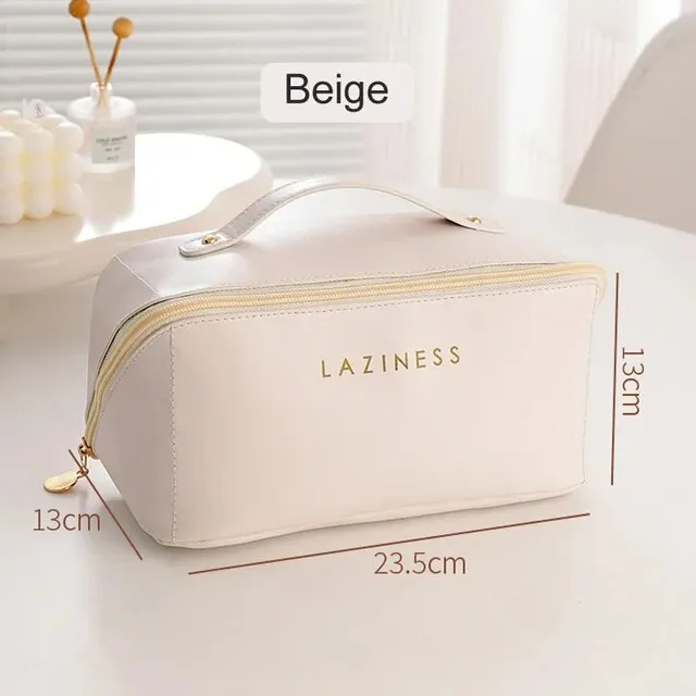 Fashion cosmetic bag ins style PU cosmetic storage bag waterproof travel portable toiletry bag