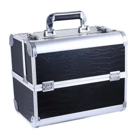 Faux Leather & Aluminium Storage Cosmetics Makeup Case -740