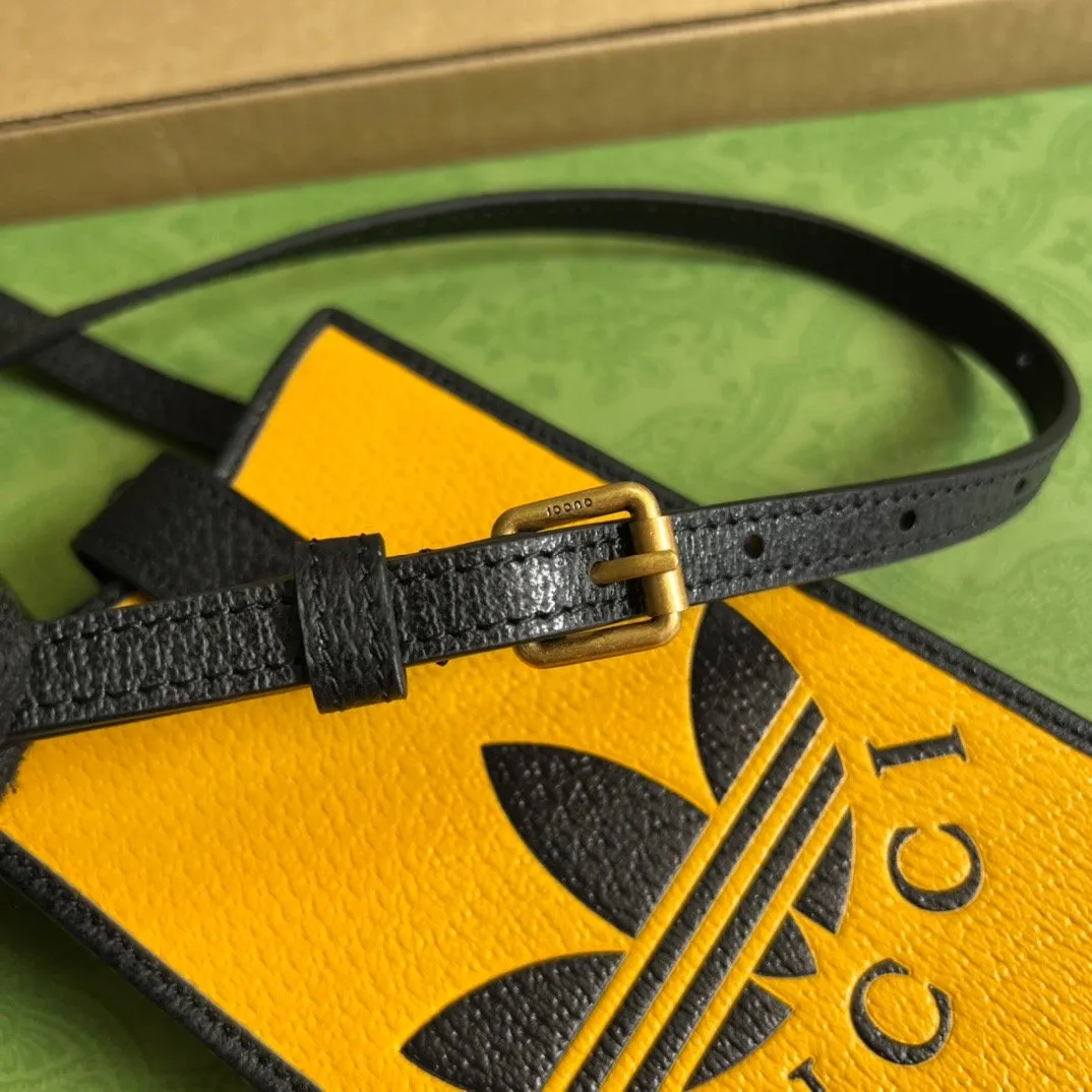 gg x Adidas Phone Case Yellow For Women, Women&#8217;s Bags 7.3in/18cm gg‎