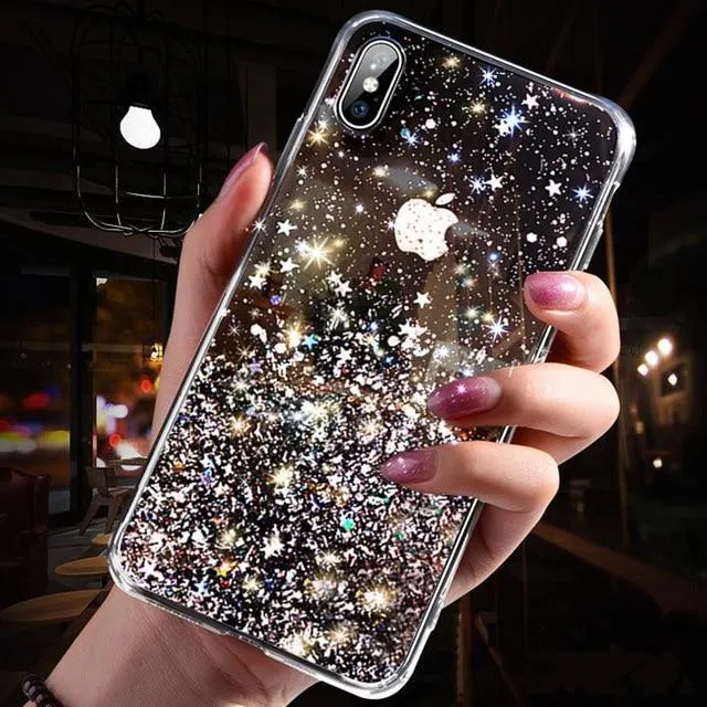 Glitter Stars Phone Case