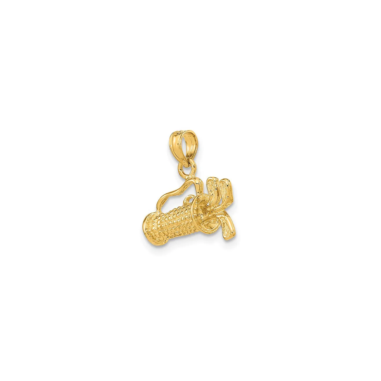 Golf Bag with Club Pendant (14K)