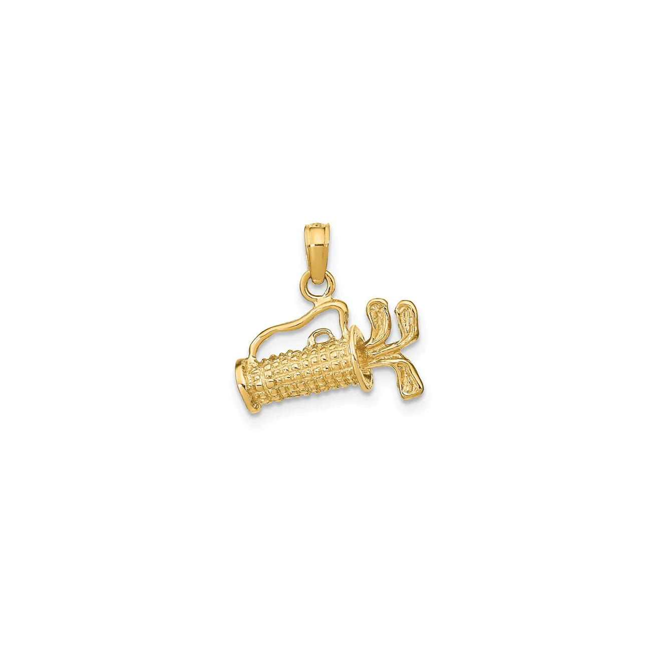 Golf Bag with Club Pendant (14K)