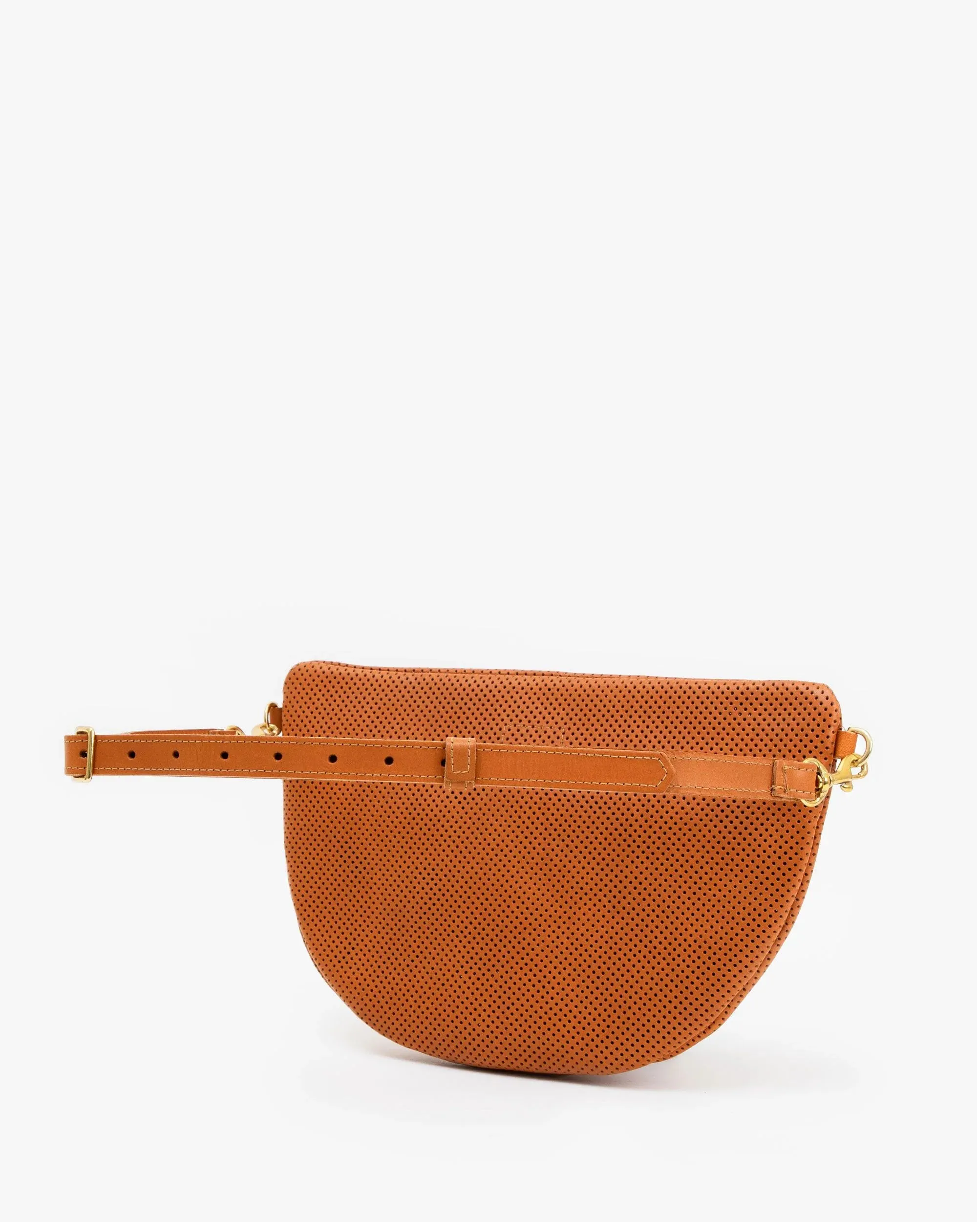 Grande Fanny Bag in Cuoio Perf