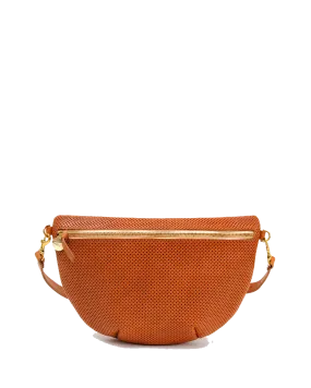 Grande Fanny Bag in Cuoio Perf