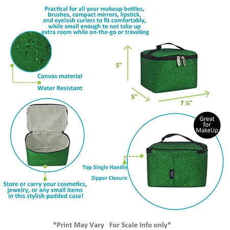 Green Glitter NGIL Cosmetic Case