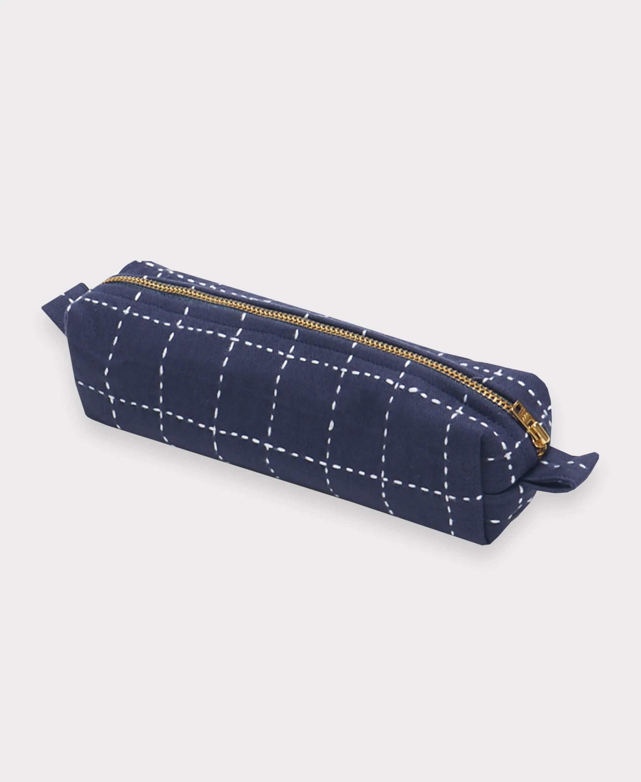 Grid-Stitch Small Toiletry Bag