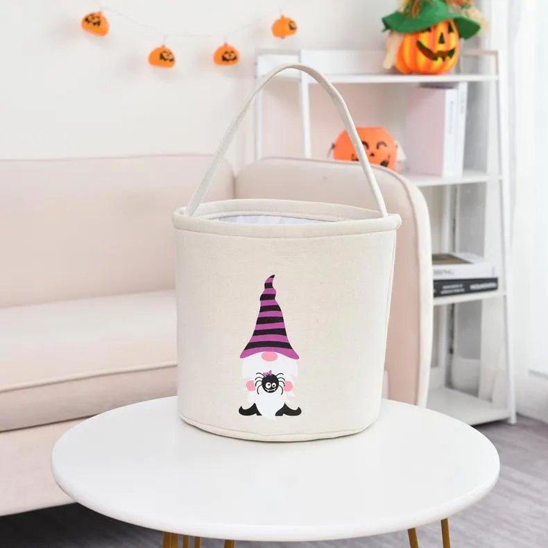 Halloween Collapsible Multifunctional Bucket Trick or Treat Bucket Bag