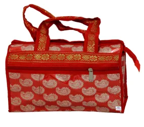 Heart Home Carry Design Laminated Multipurposes Handbag For Women (Red)-HS_38_HEARTH21254, Pack of 1