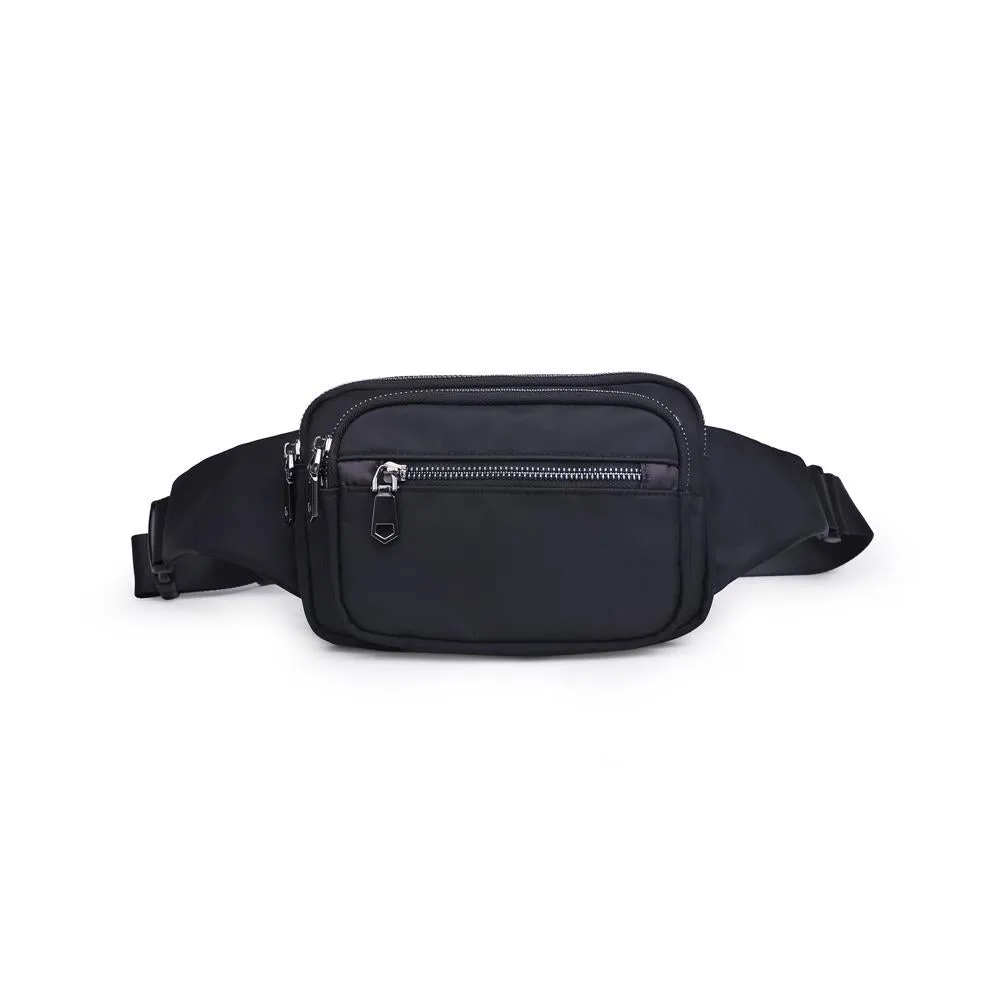 Hip Hugger Nylon Belt Bag - Black