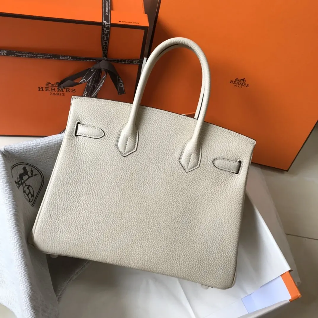 HM Birkin Cream With Gold Hardware Bag For Women, Handbags, Shoulder Bags 30cm/12in