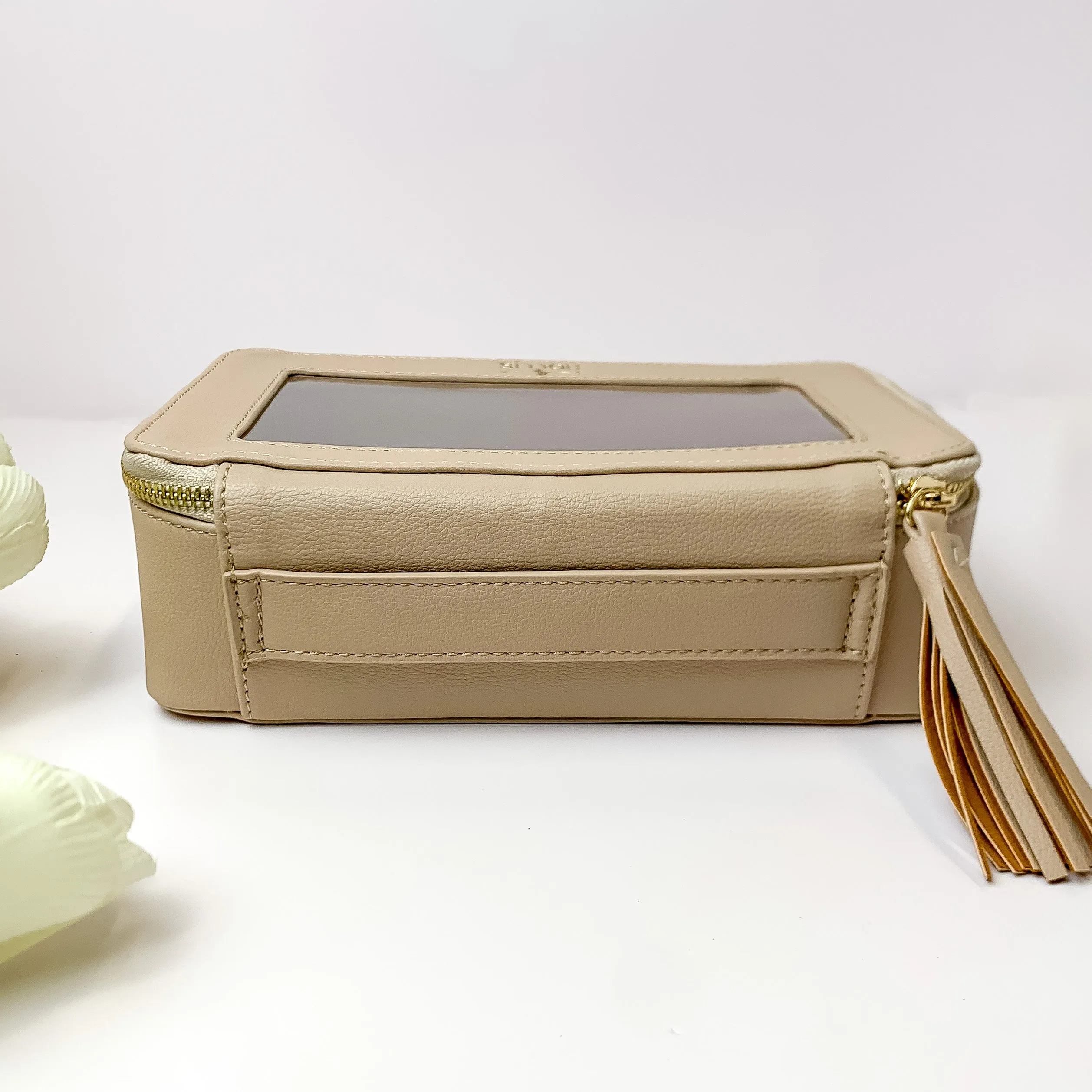 Hollis | Clear Toiletry Bag in Nude