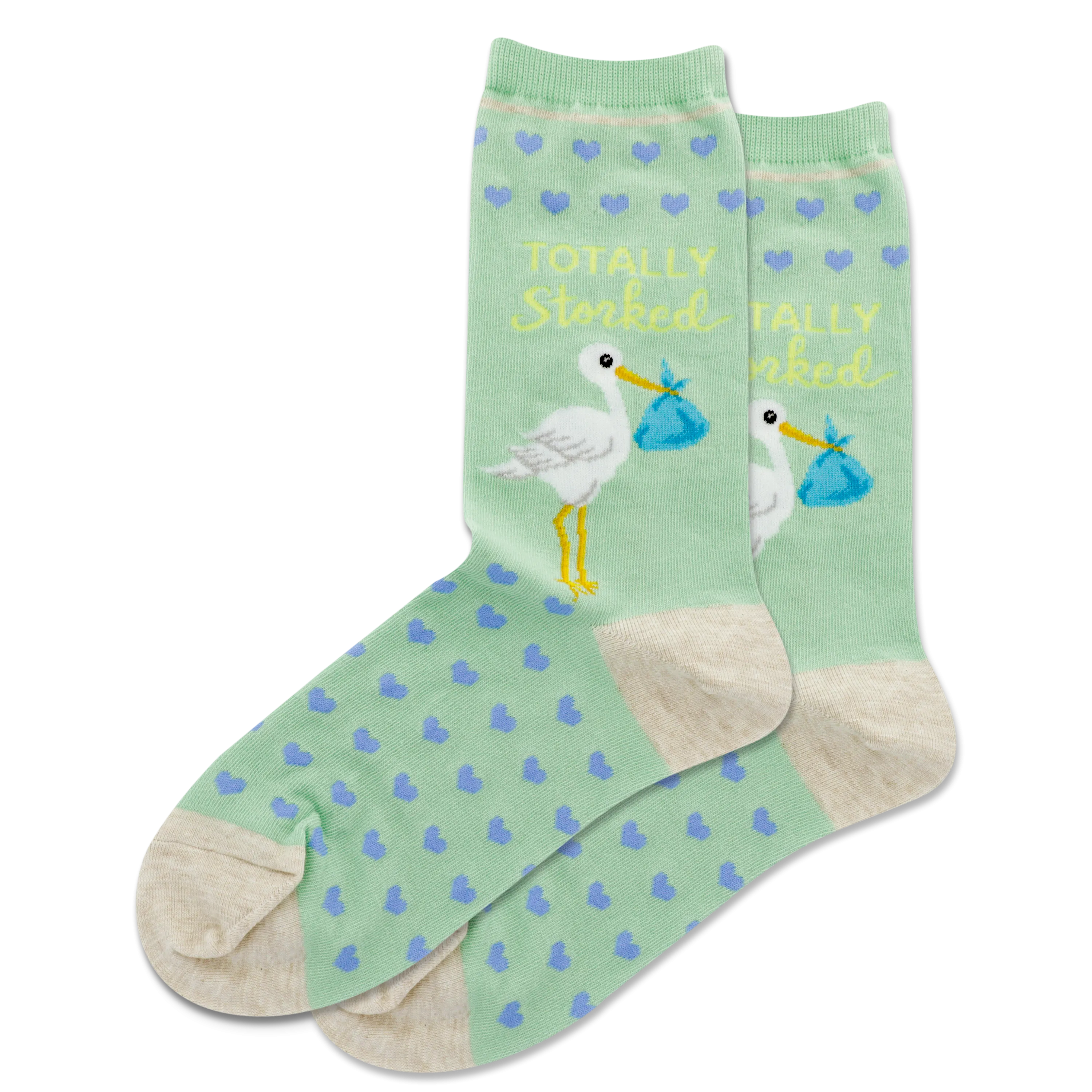 HOTSOX Women's Totally Storked Crew Socks