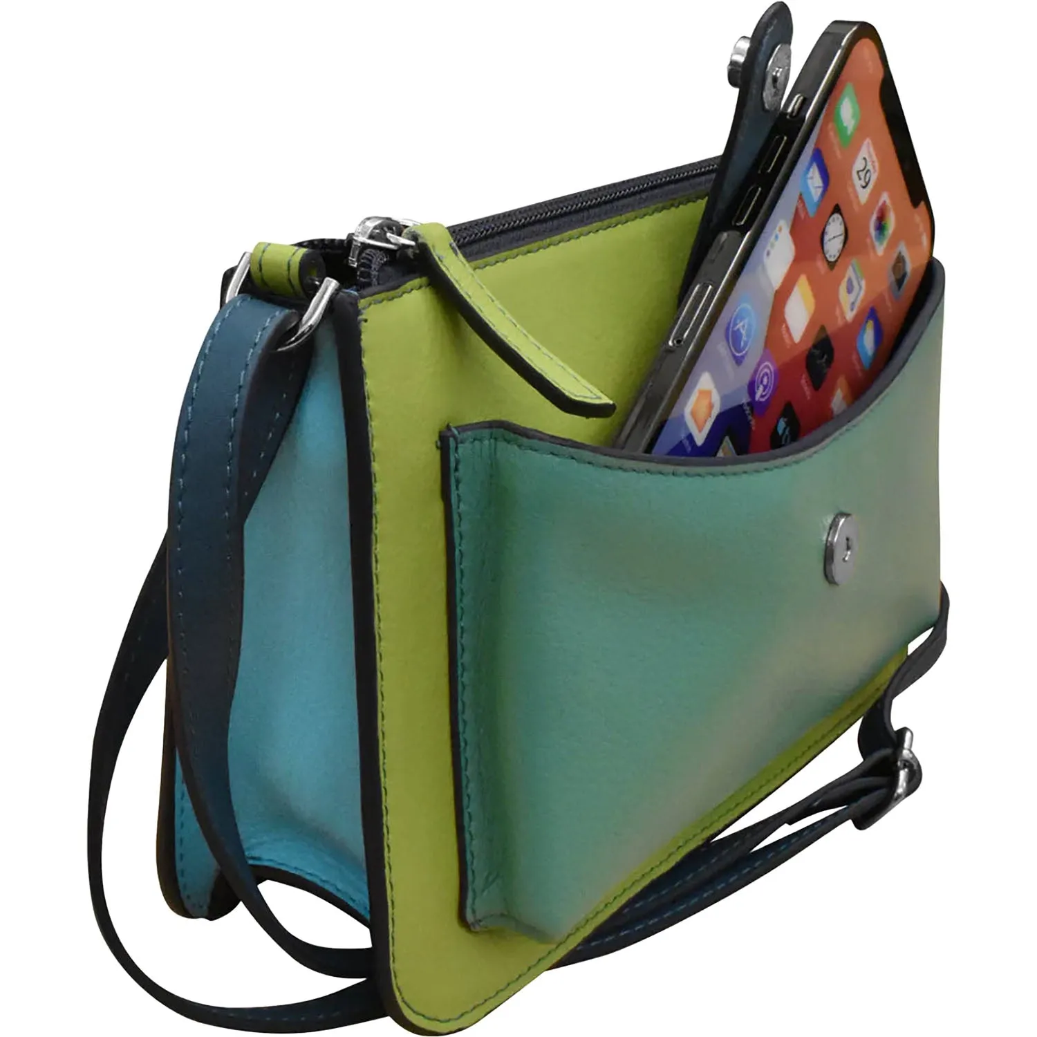 ili New York Front Pocket Phone Bag Serenity Multi