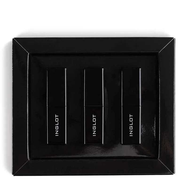 Inglot Lip Icons Mini Lipstick Trio Gift Set Discontinued