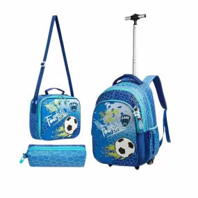 JASMINESTAR - Football 3 in 1 Trolley Schoolbag