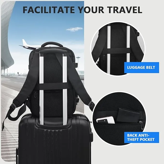 KIRFEIHT Cabin Bags 40x20x25 for Ryanair Underseat Carry-Ons Travel Backpack - Hand Luggage Backpack Cabin Bag Size 20L - Daypack School Office Bag with USB Port