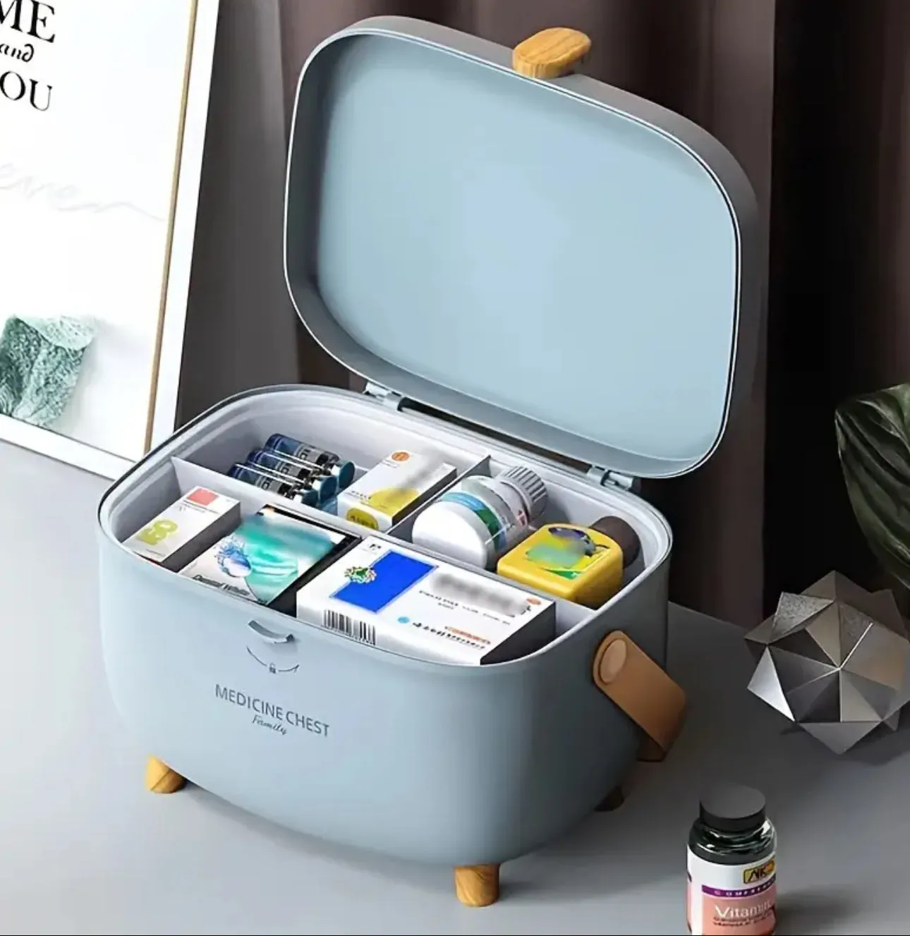 Large Capacity Portable Multi-Layer Medicine Storage Box & Travel Case