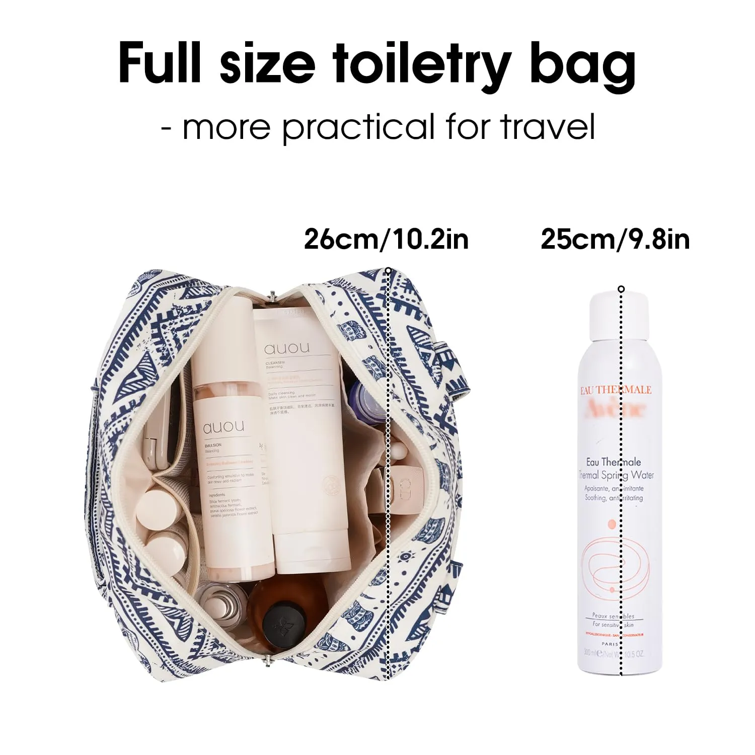 Large Capacity Warer- Resistant Toiletries Tote Bag