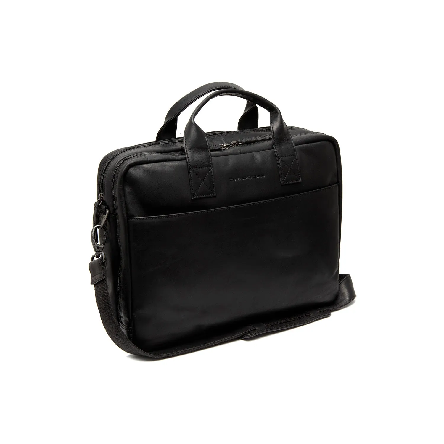 Leather Laptop Bag Black Frazer