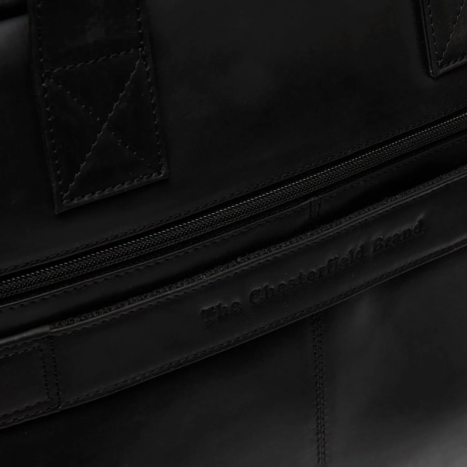 Leather Laptop Bag Black Frazer