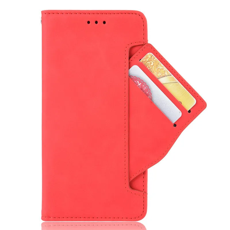 Leather phone case is suitable for Huawei P30 Pro card slot flip protective case Black