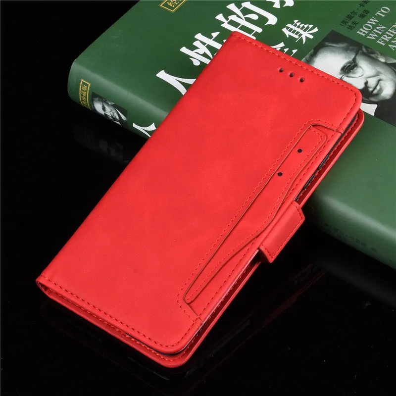 Leather phone case is suitable for Huawei P30 Pro card slot flip protective case Black