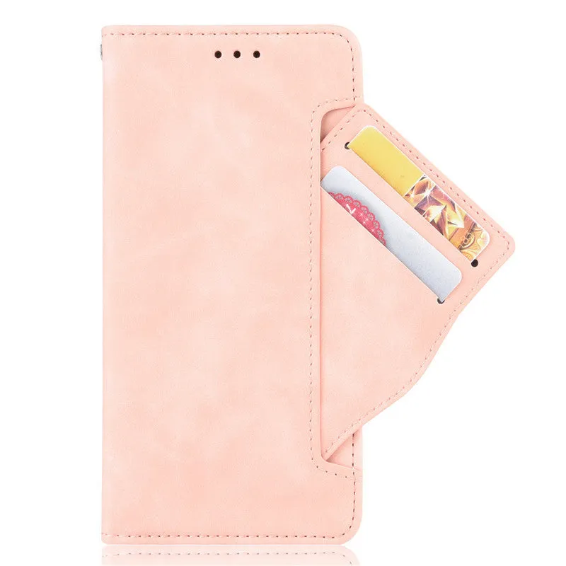 Leather phone case is suitable for Huawei P30 Pro card slot flip protective case Black