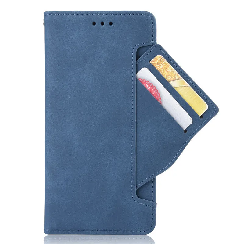 Leather phone case is suitable for Huawei P30 Pro card slot flip protective case Black