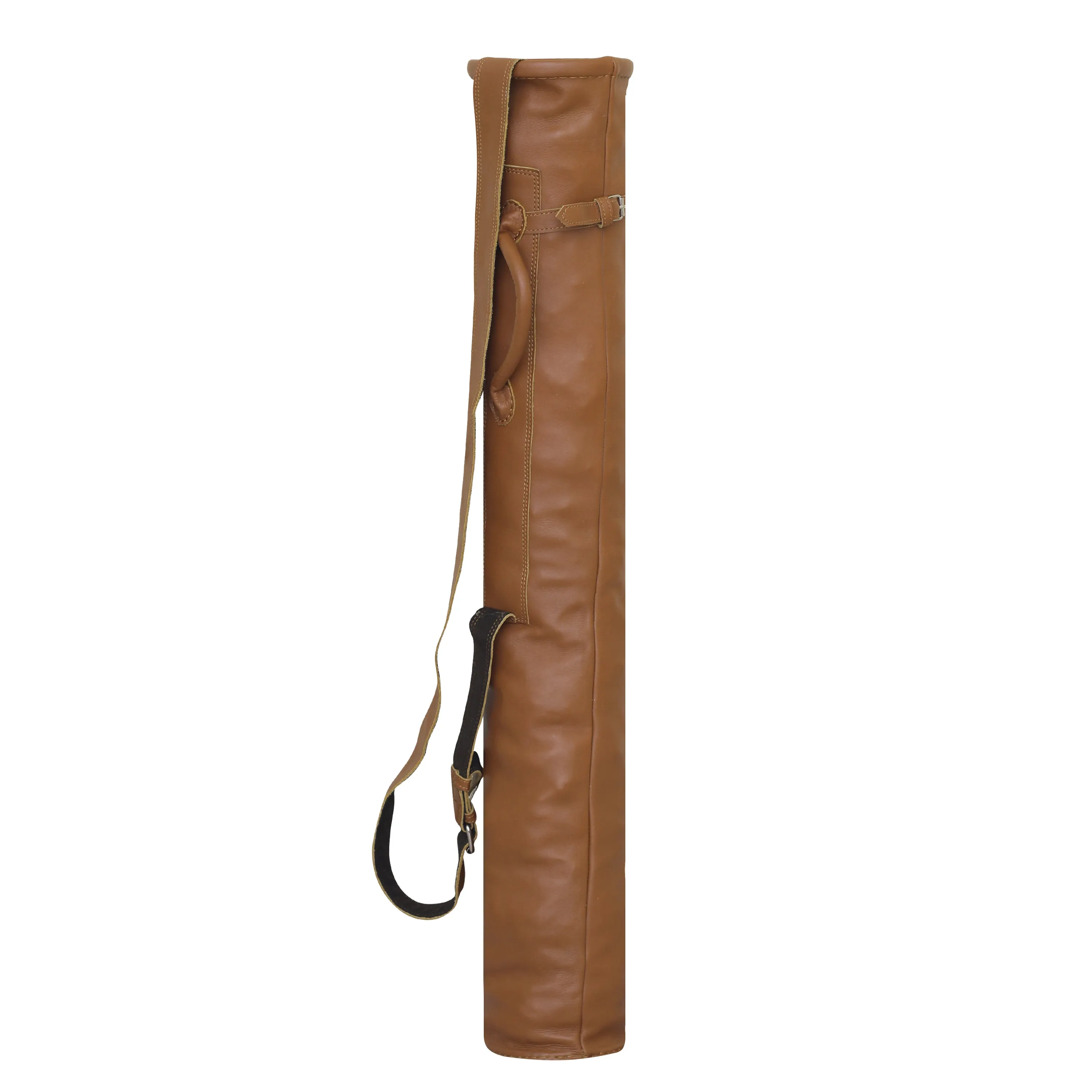 Leather Sunday Golf Bag Crafted from Authentic Tan Leather | Premium Golf Bag