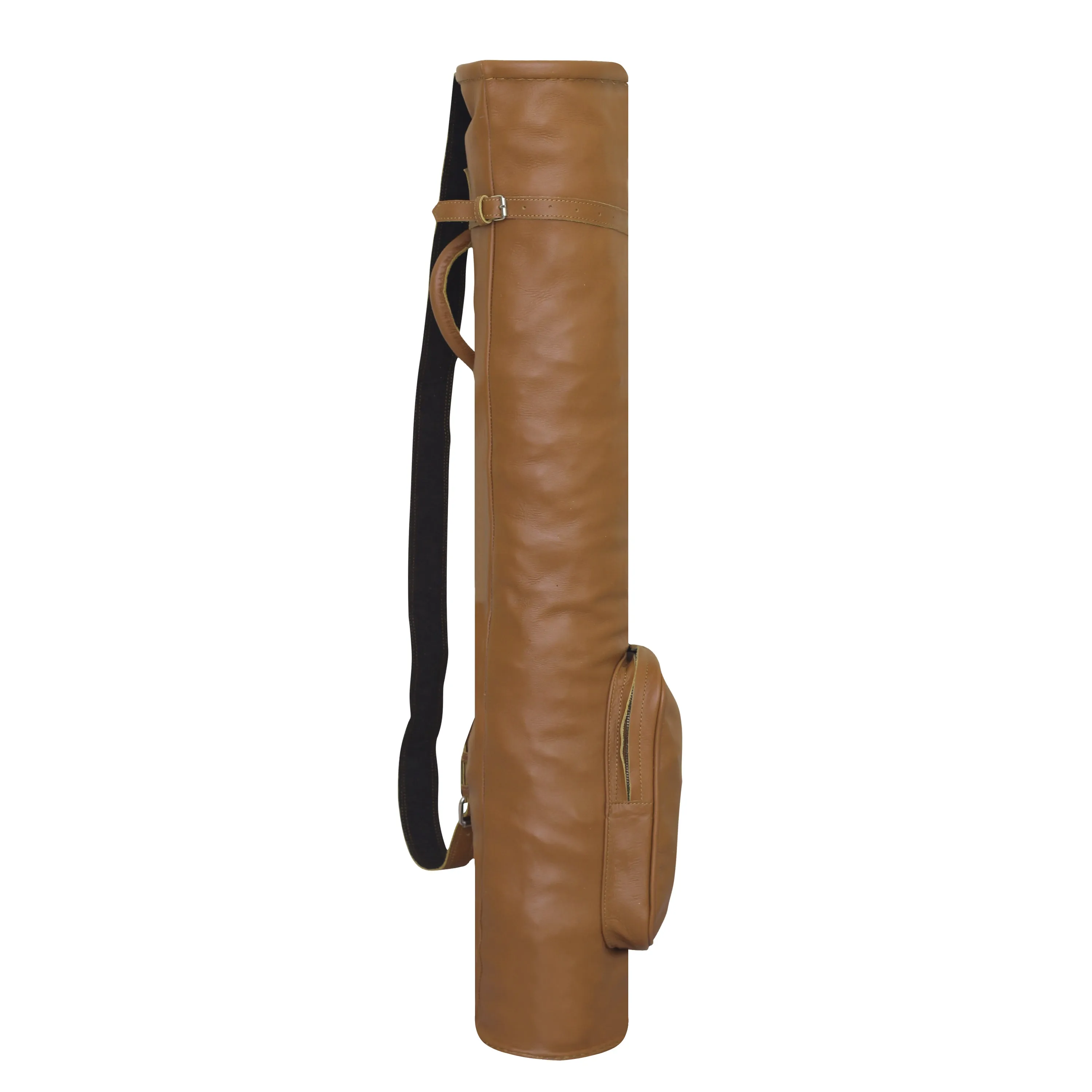 Leather Sunday Golf Bag Crafted from Authentic Tan Leather | Premium Golf Bag