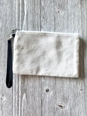 Linen Cosmetic/Pencil Pouch Sublimation Bag