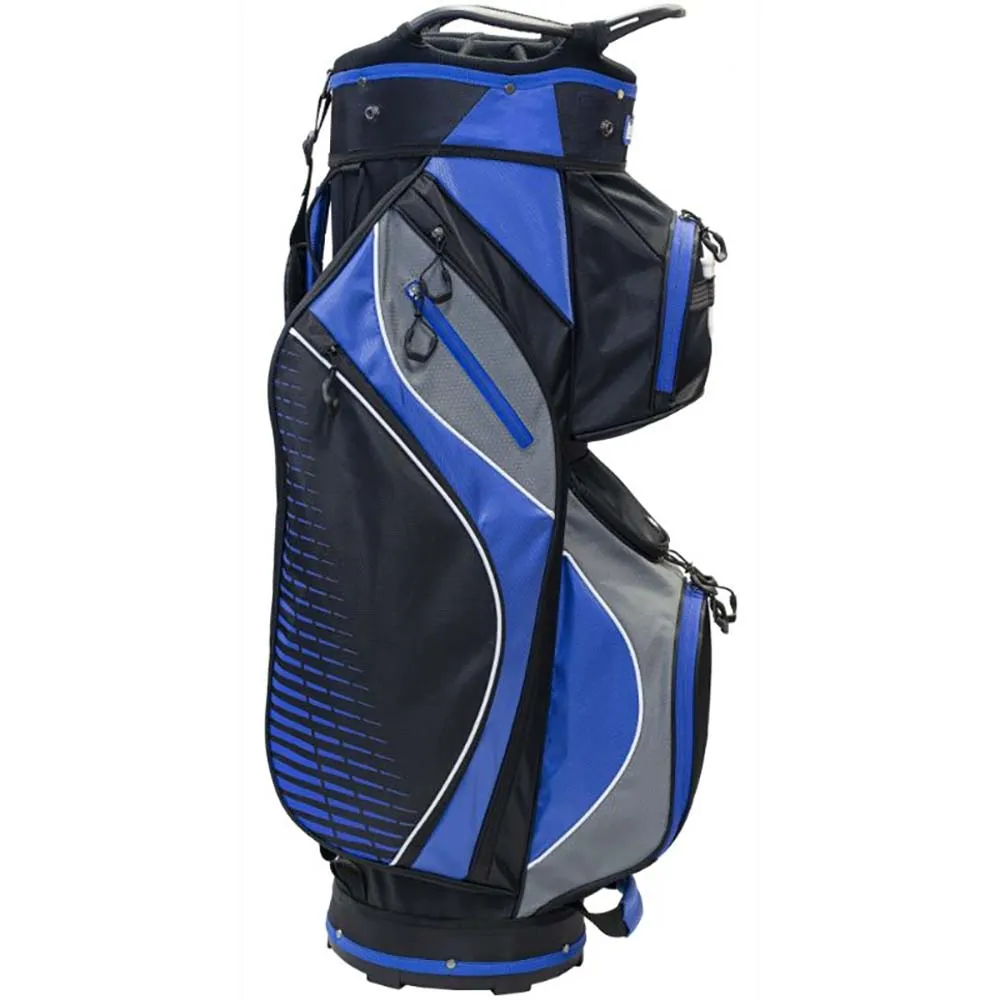 Longridge Deluxe Lite Cart Bag - Black/Charcoal/Blue