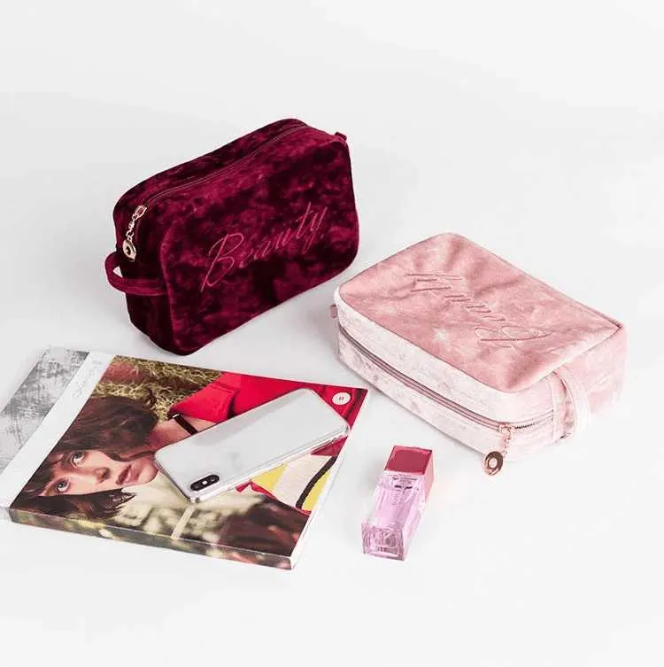 Luxury Velvet Makeup Bag