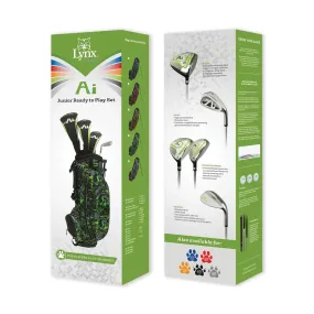 Lynx Junior AI Ready to Play Half Golf Set | Green 54"-57"