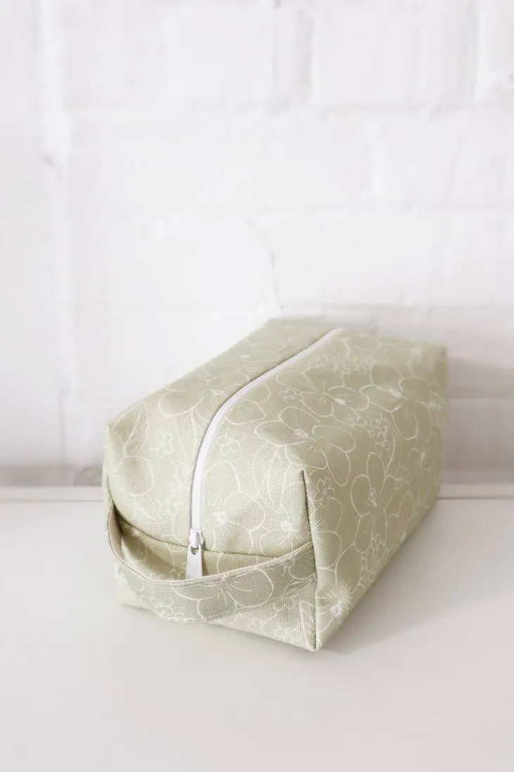 Makeup Bag - Olive Florals