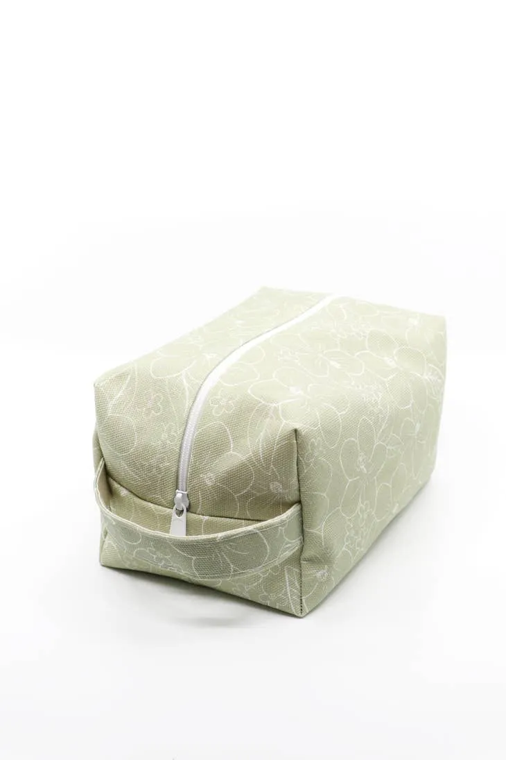 Makeup Bag - Olive Florals