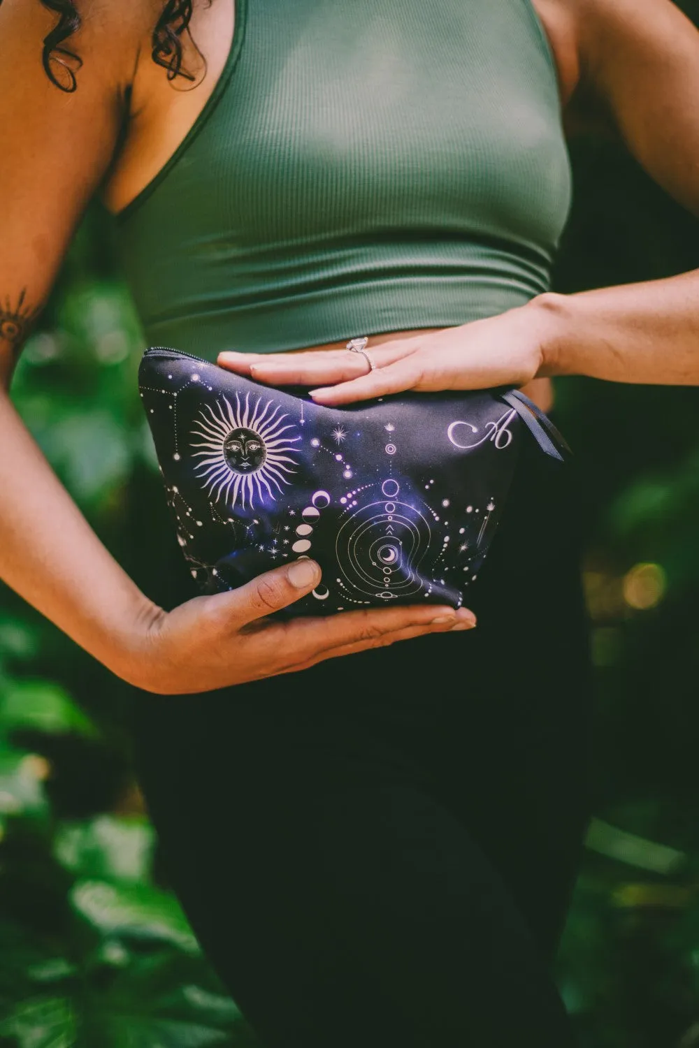 Makeup Bag with Night Sky Print