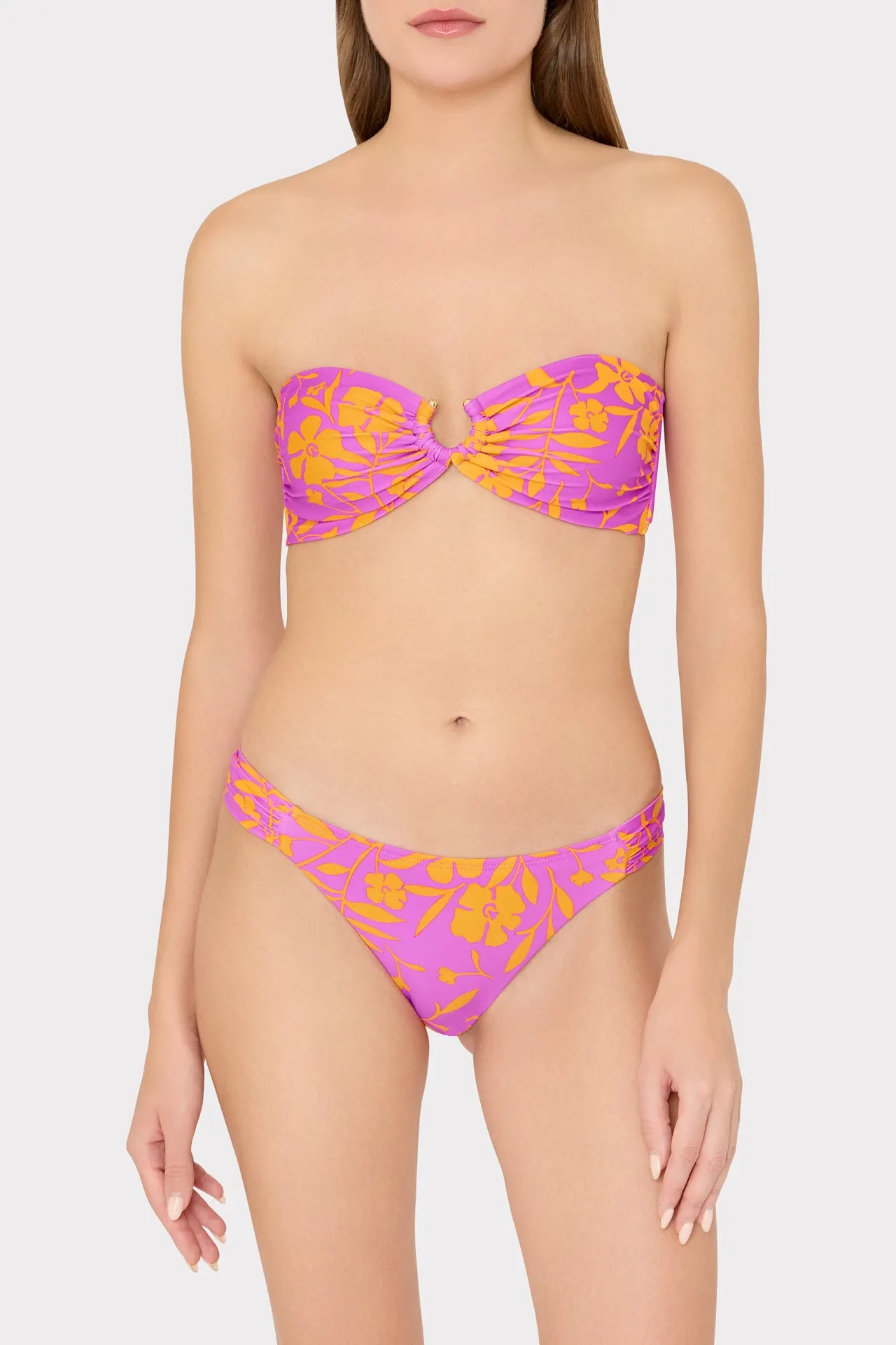 Marigold Aroma Ruched Sides Bikini Bottom